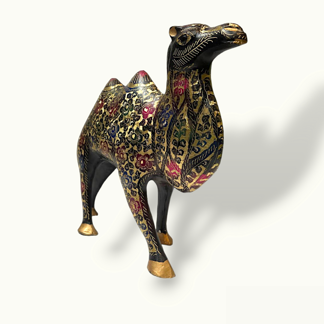 Exquisite Brass Camel Figurine, The Beautiful Brass Camel Statue.