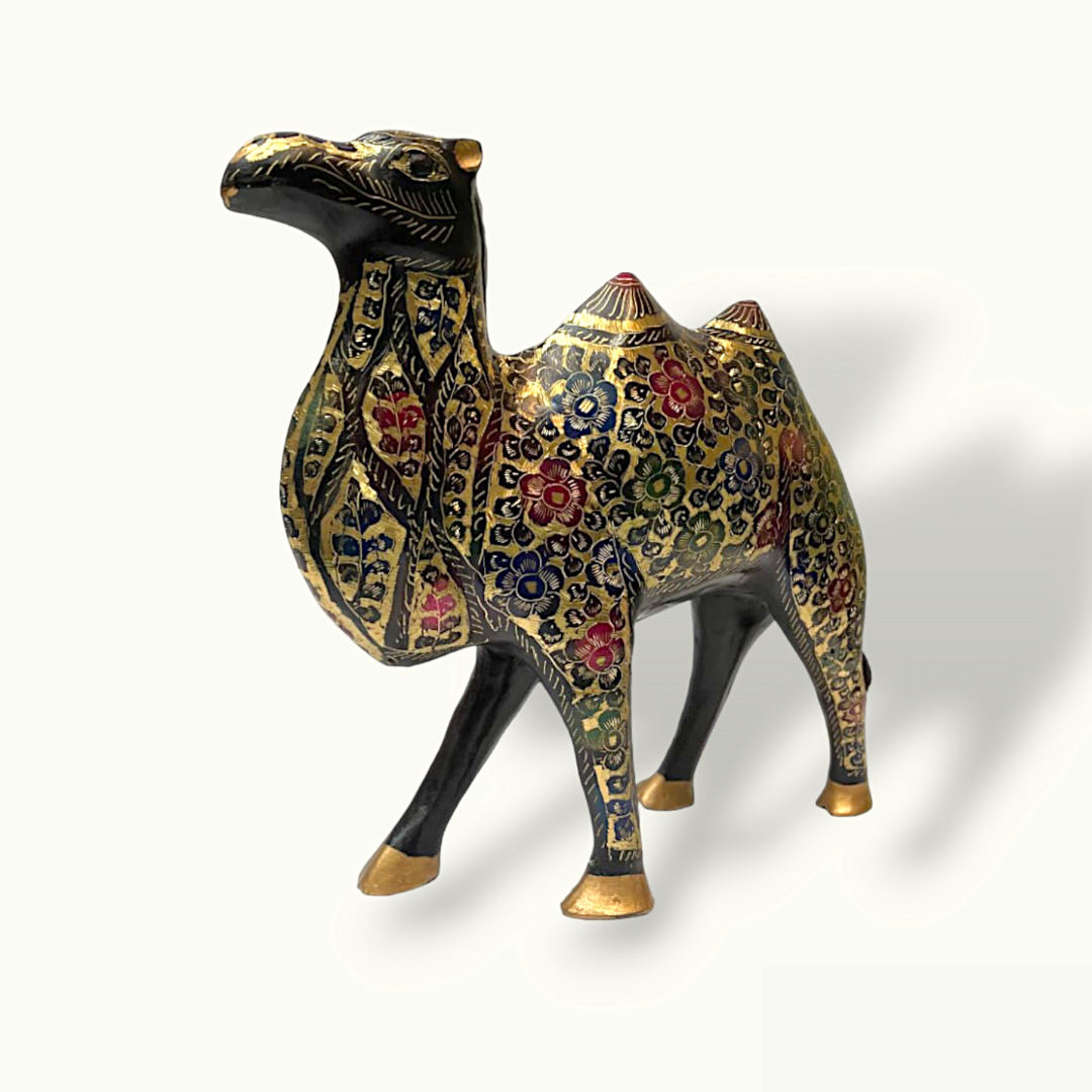 Exquisite Brass Camel Figurine, The Beautiful Brass Camel Statue.