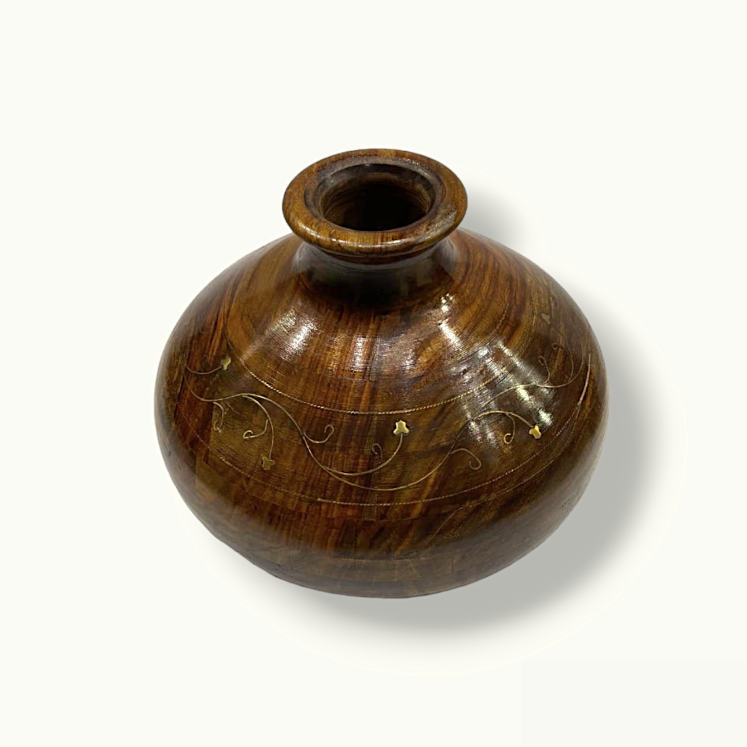 Brass Inlay Matka, Beautiful Water Pot, High Quality Matka.