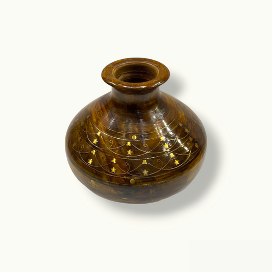 Brass Inlay Matka, Beautiful Water Pot, High Quality Matka.