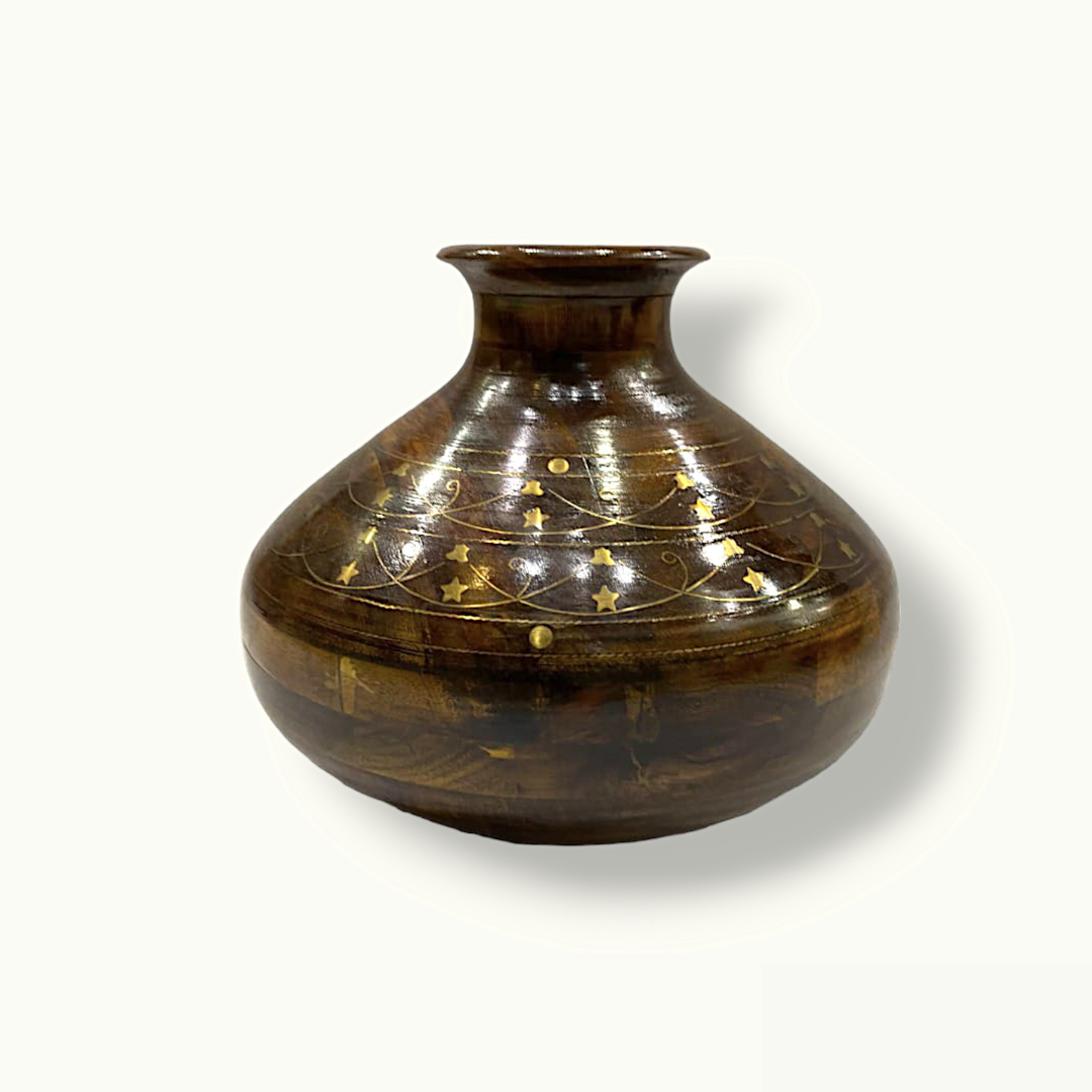 Brass Inlay Matka, Beautiful Water Pot, High Quality Matka.