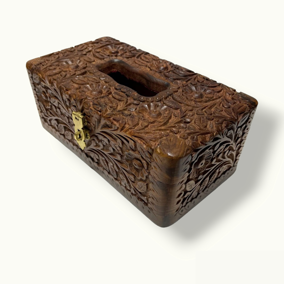 Wood Carving Tissue Box, The Best Wooden Tissue Holder.