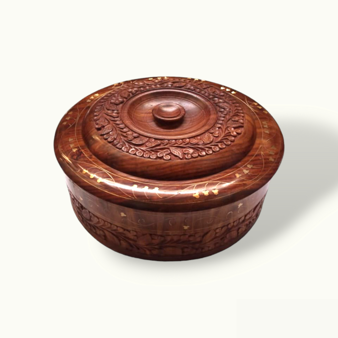 Hand Carved Wooden Dry Fruit Box, Beautiful Dry Fruit Box.