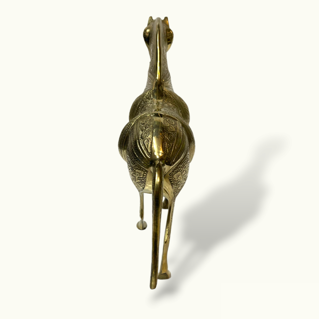 The Best Brass Horse Sculpture, Unique Golden Horse Statue.