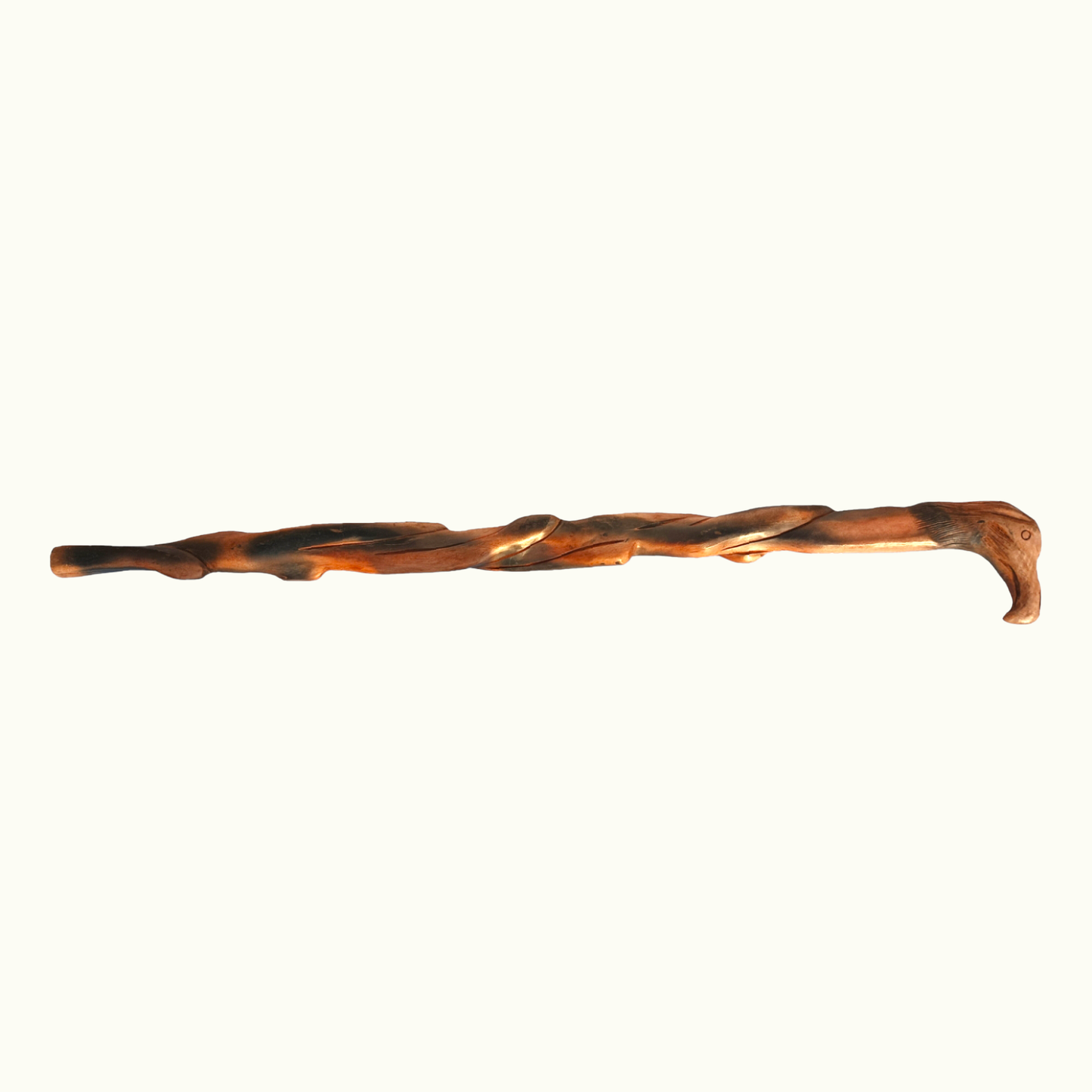 Unique Wooden Eagle Walking Stick, Graceful Wooden Eagle Stick.