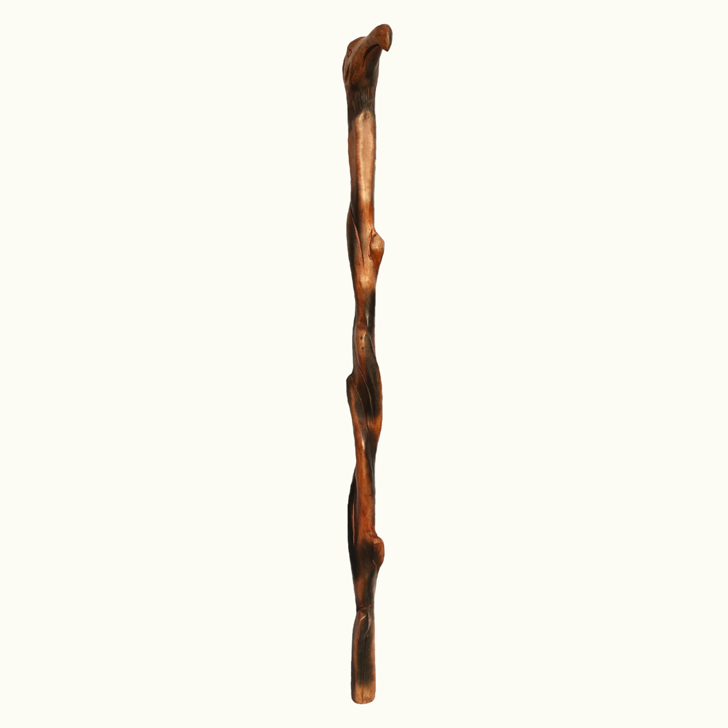 Unique Wooden Eagle Walking Stick, Graceful Wooden Eagle Stick.